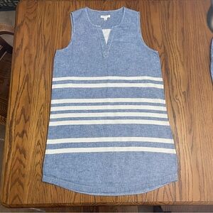 Beachlunchlounge Chambray striped dress